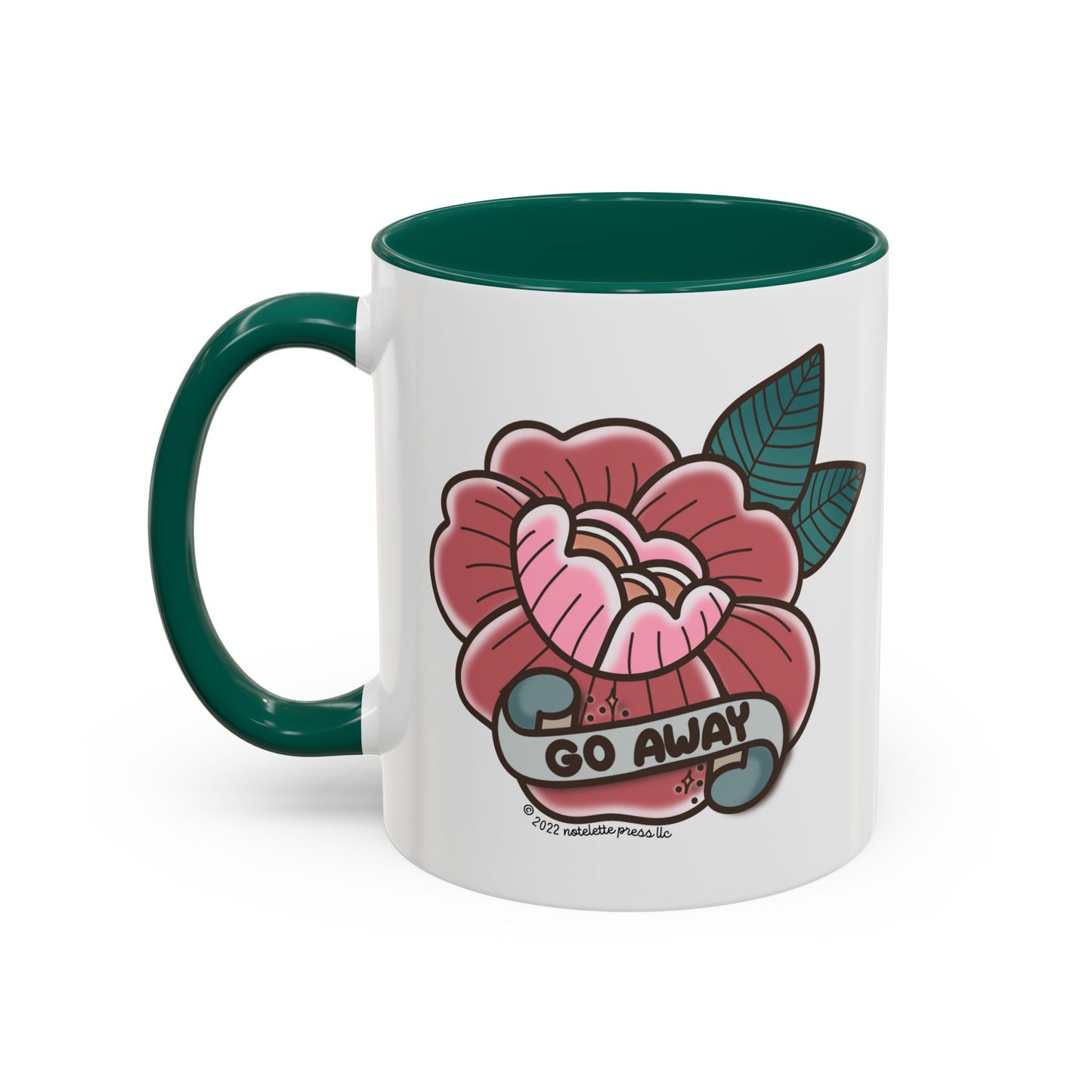 Go Away Flower Mug