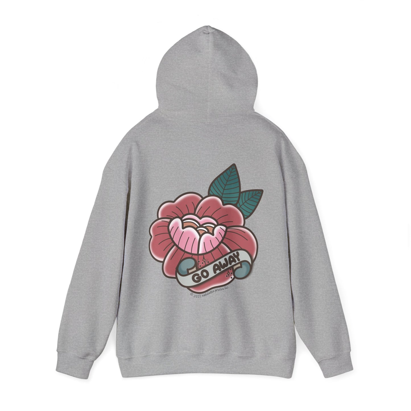 Go Away Flower Hoodie