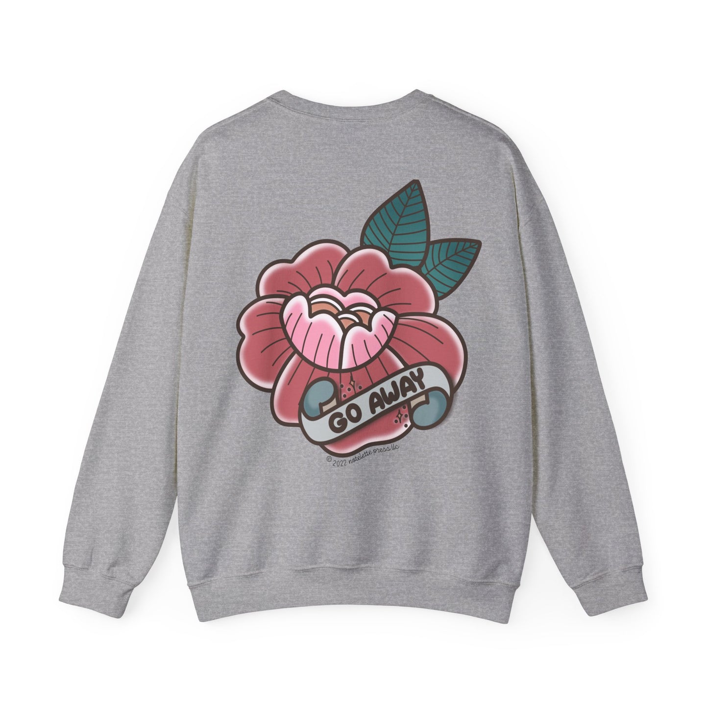 Go Away Tattoo Crewneck Sweatshirt