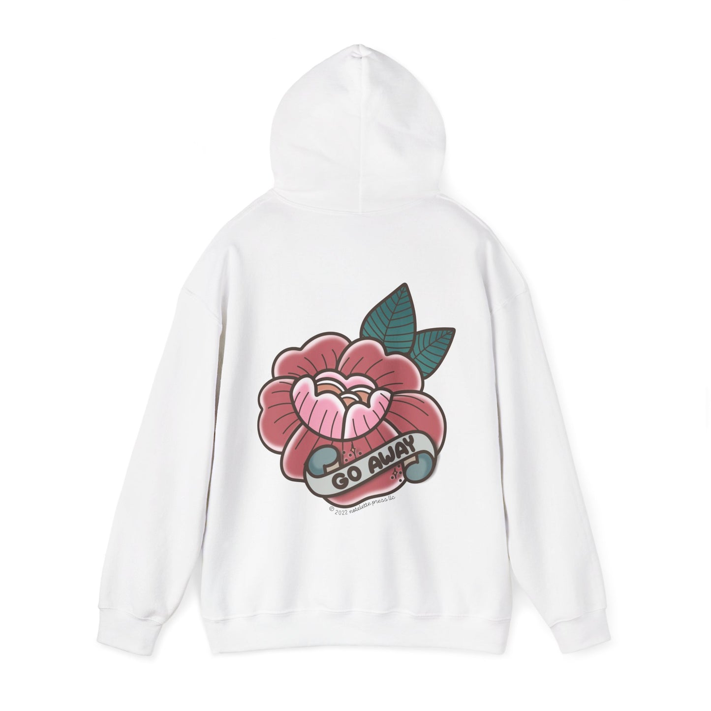 Go Away Flower Hoodie