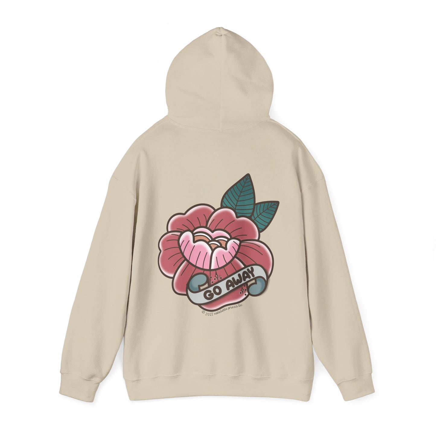 Go Away Flower Hoodie