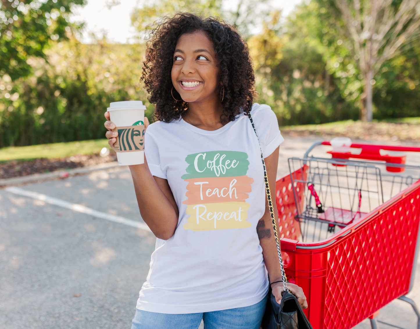Coffee, Teach, Repeat Tee