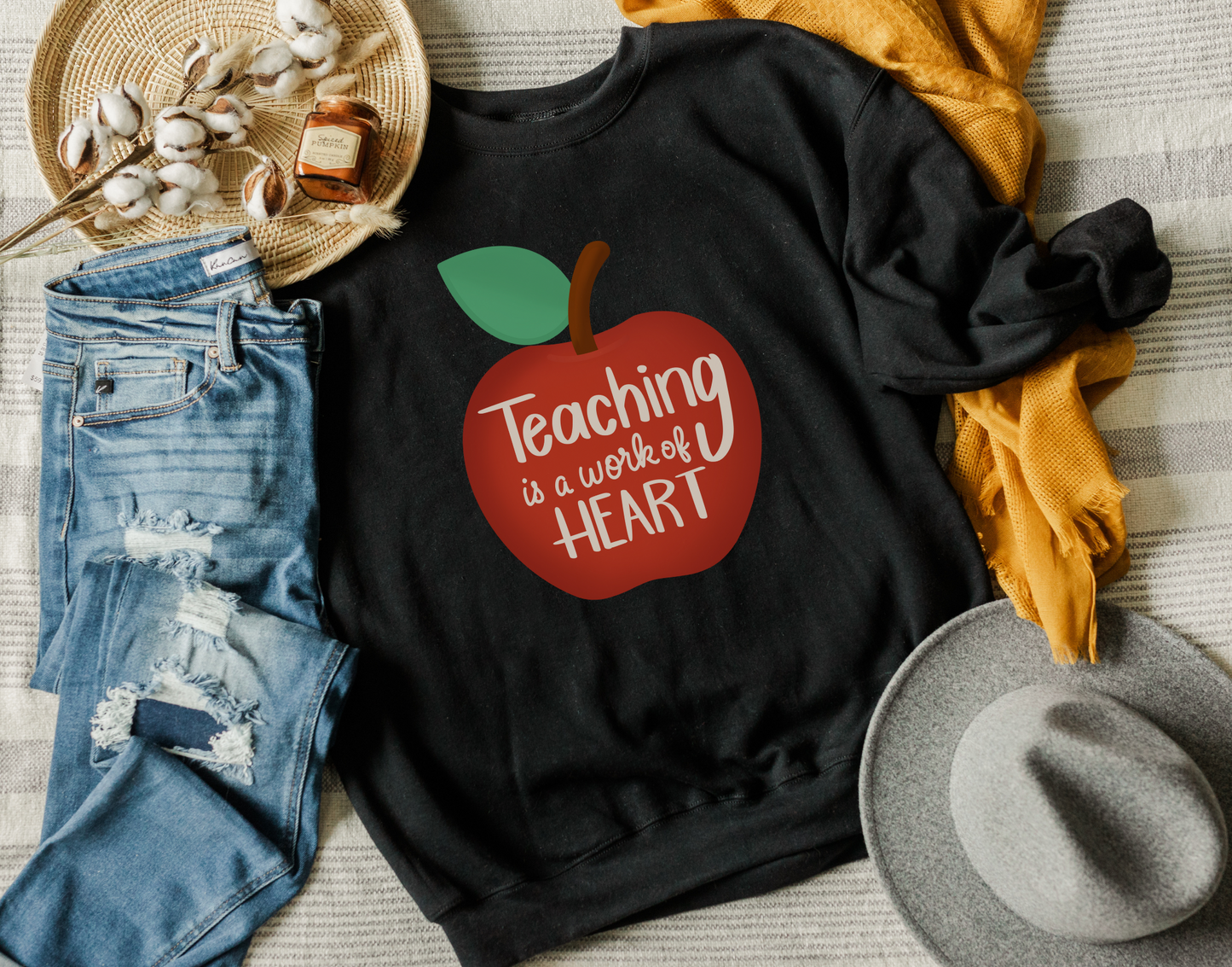 Teaching is a Work of Art Crewneck Sweatshirt