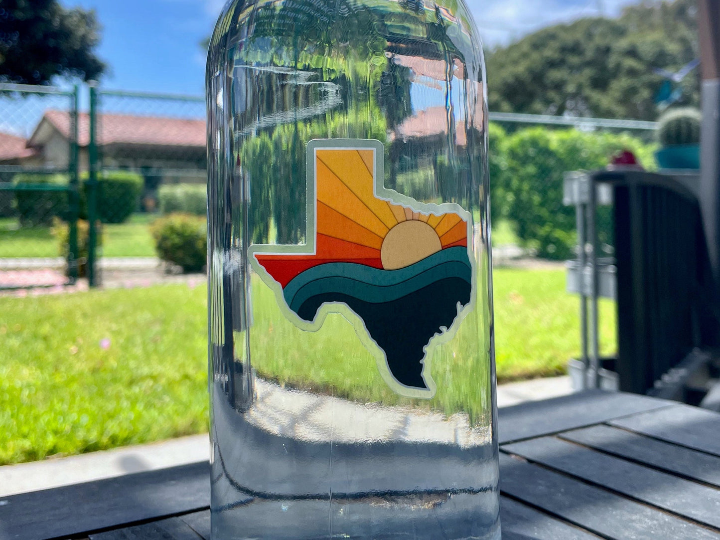 Clear Texas Pride Sticker