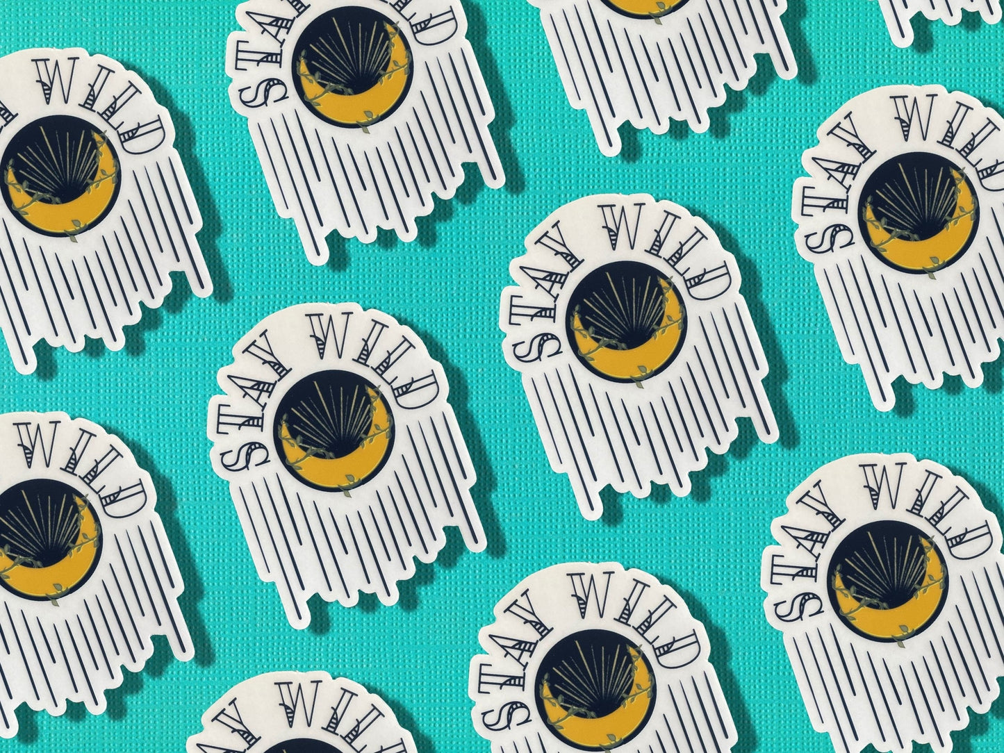 Clear Stay Wild Sticker