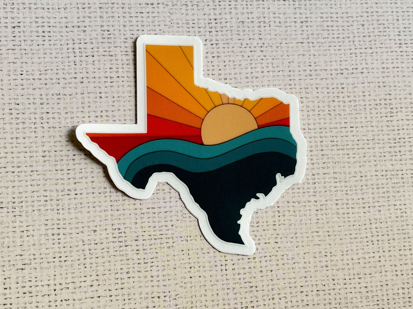 Clear Texas Pride Sticker