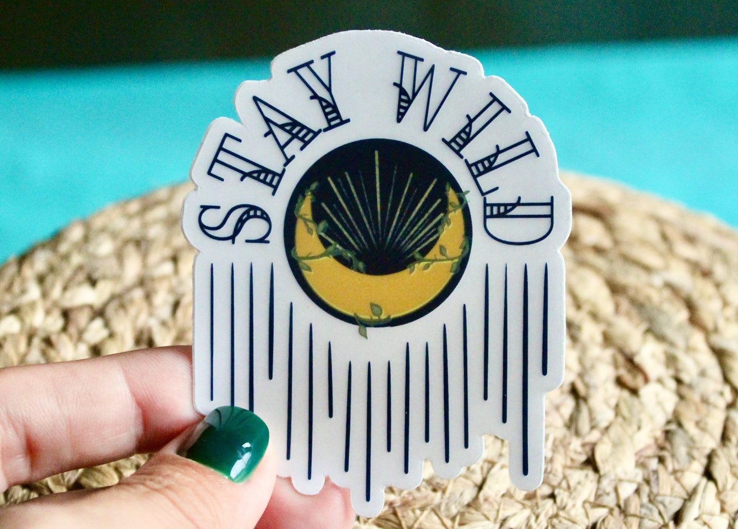 Clear Stay Wild Sticker