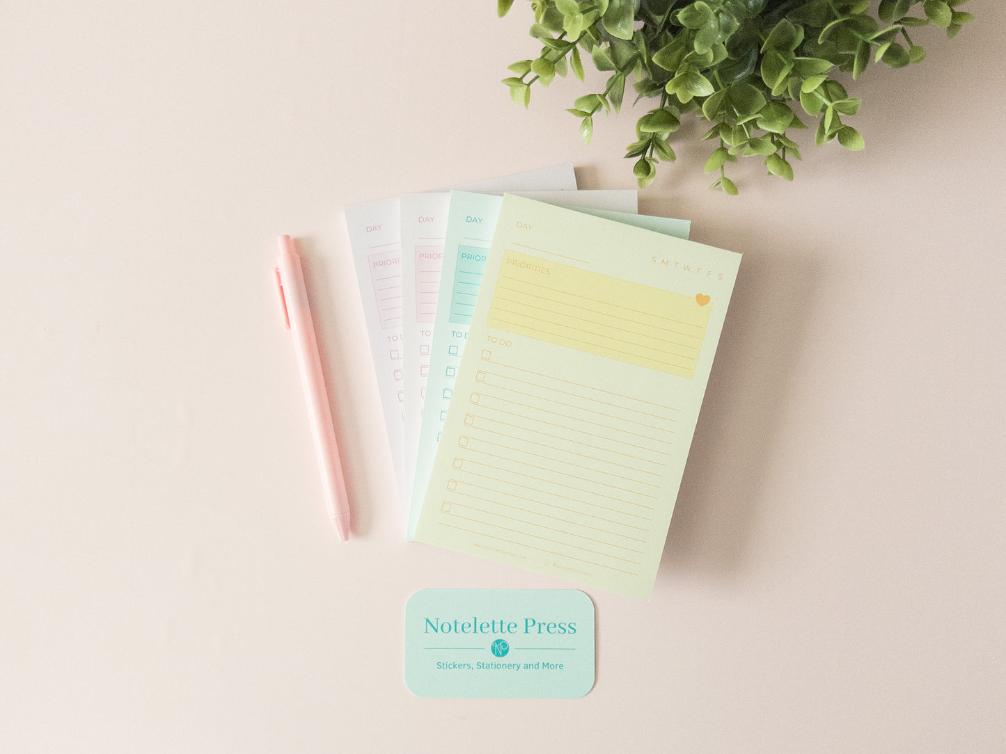 Priorities Notepad - Yellow
