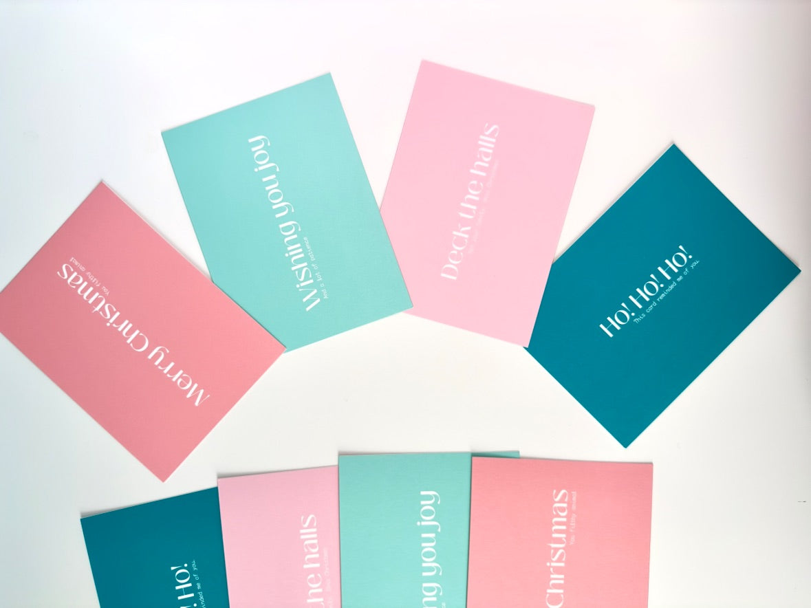 Pastel Christmas Post Cards