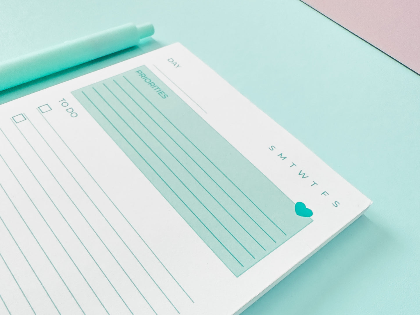 Priorities Notepad - Teal