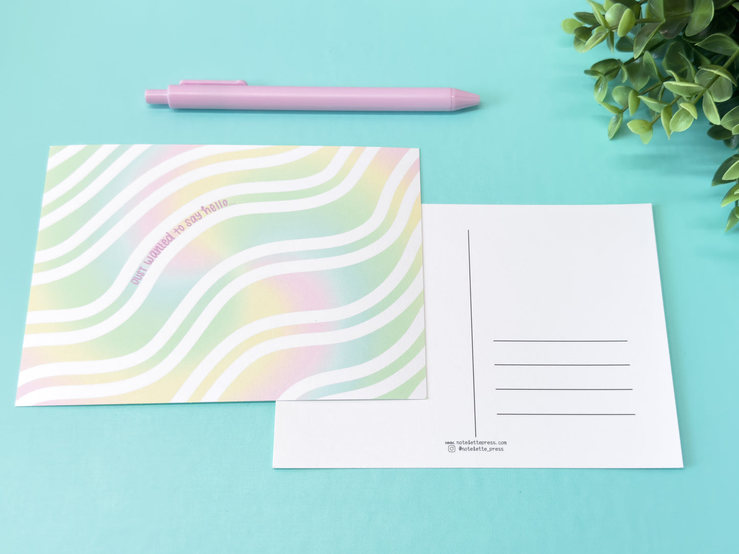 Tie Dye Postcard Set of 4