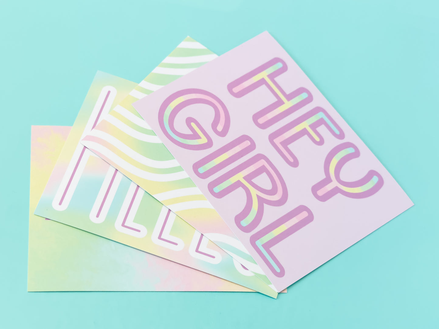 Tie Dye Postcard Set of 4