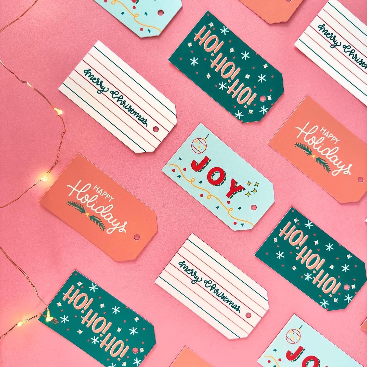 Retro Holiday Gift Tags