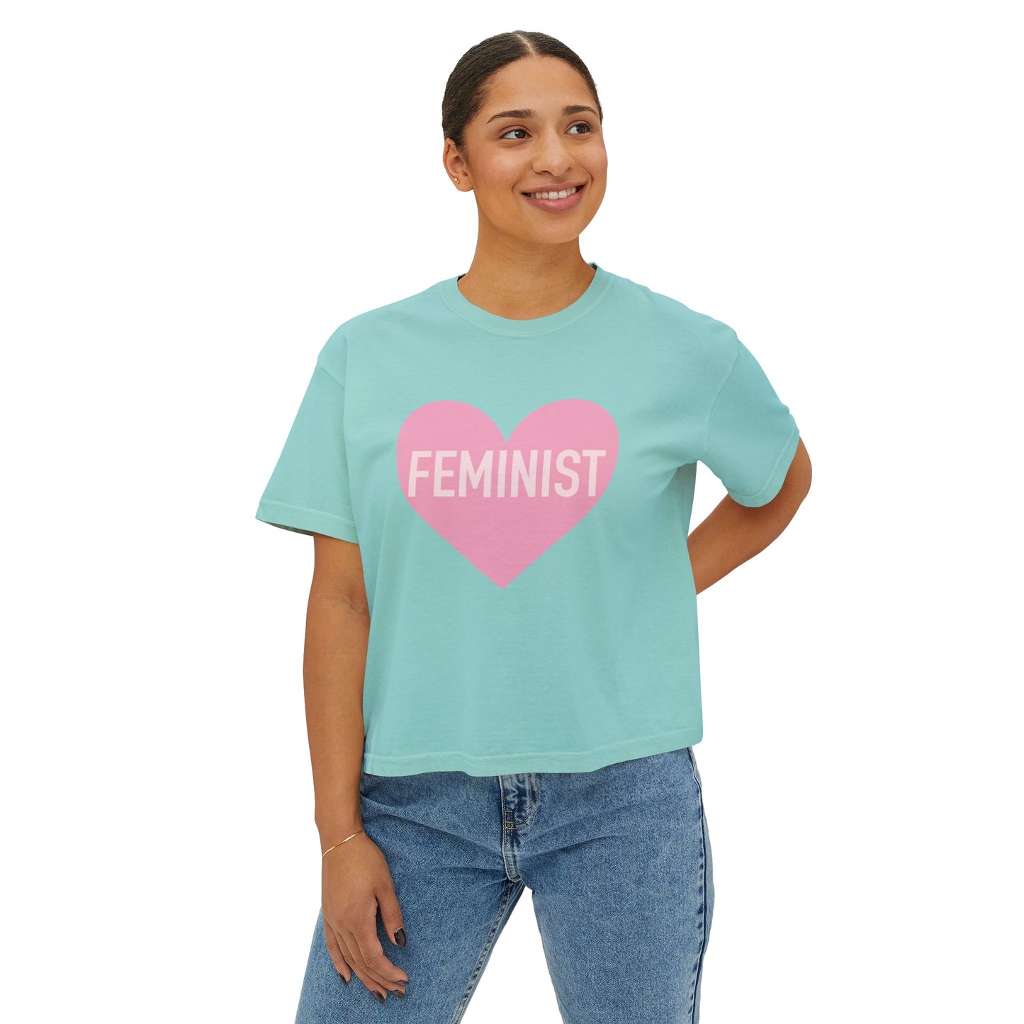 Feminist Heart Boxy Tee