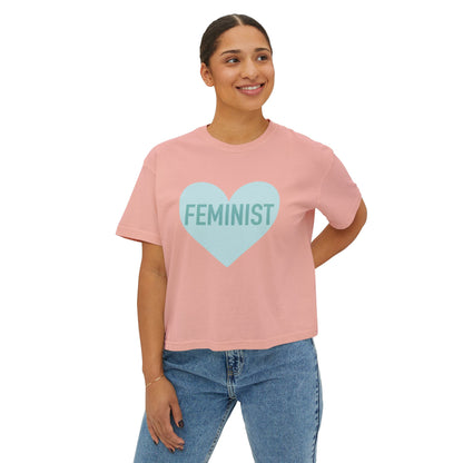 Feminist Heart Boxy Tee