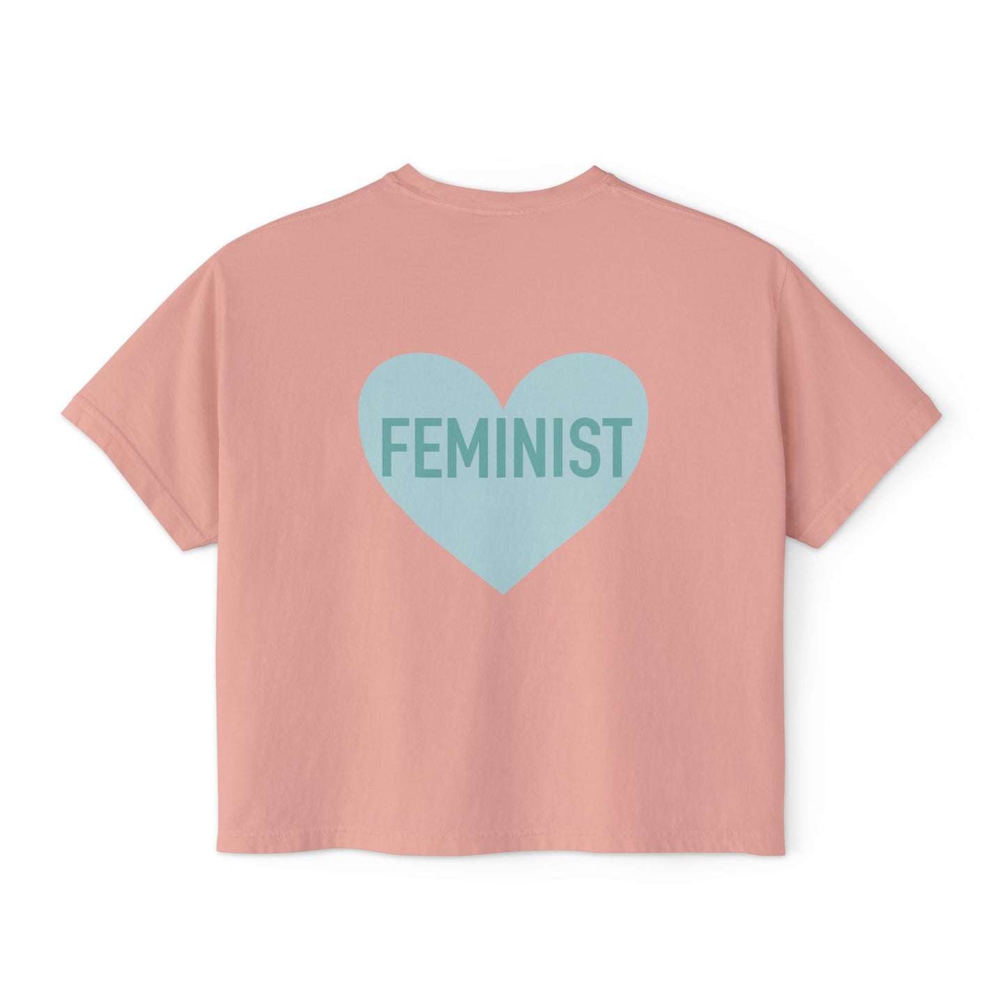Feminist Heart Boxy Tee - Back Design