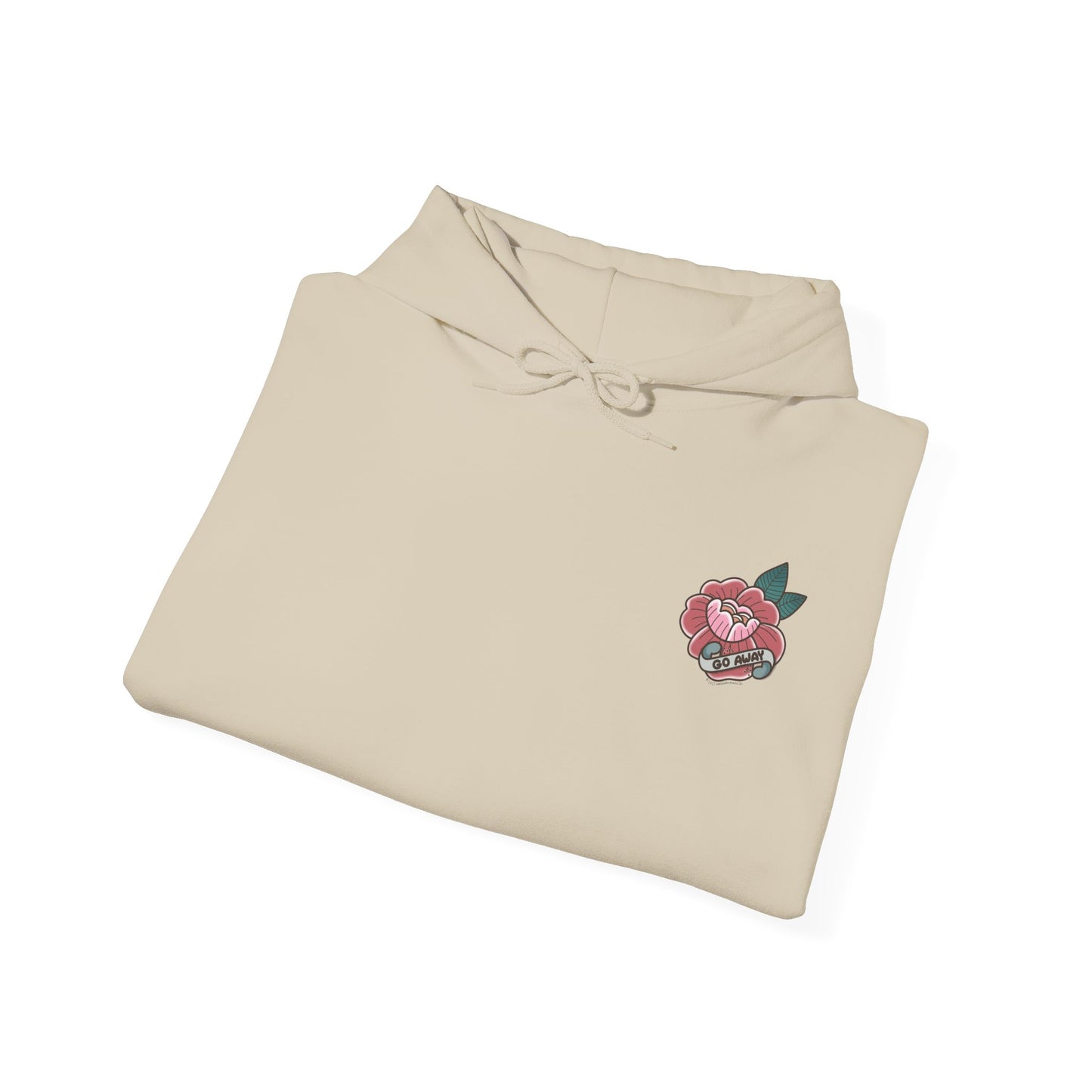 Go Away Flower Hoodie
