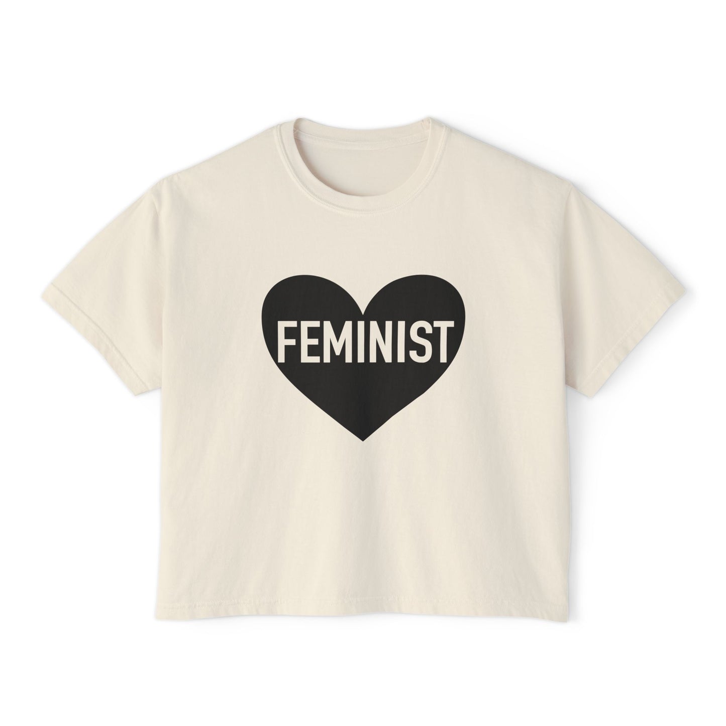Feminist Heart Boxy Tee