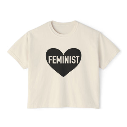 Feminist Heart Boxy Tee