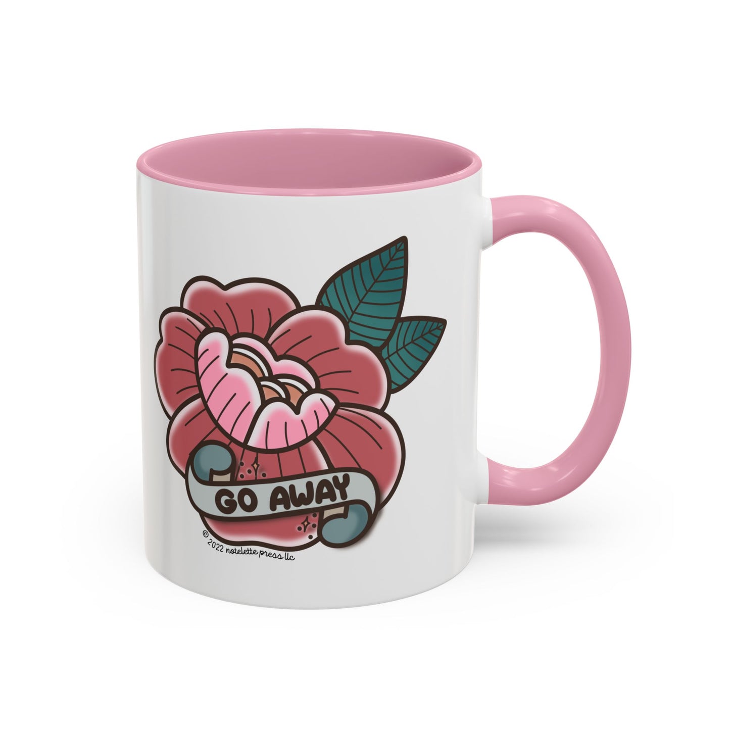 Go Away Flower Mug