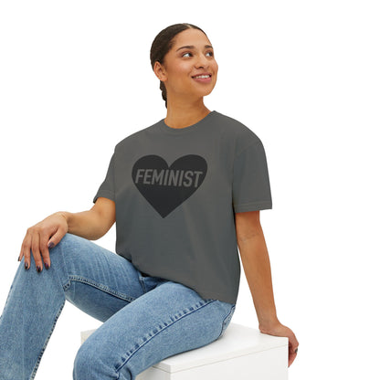 Feminist Heart Boxy Tee