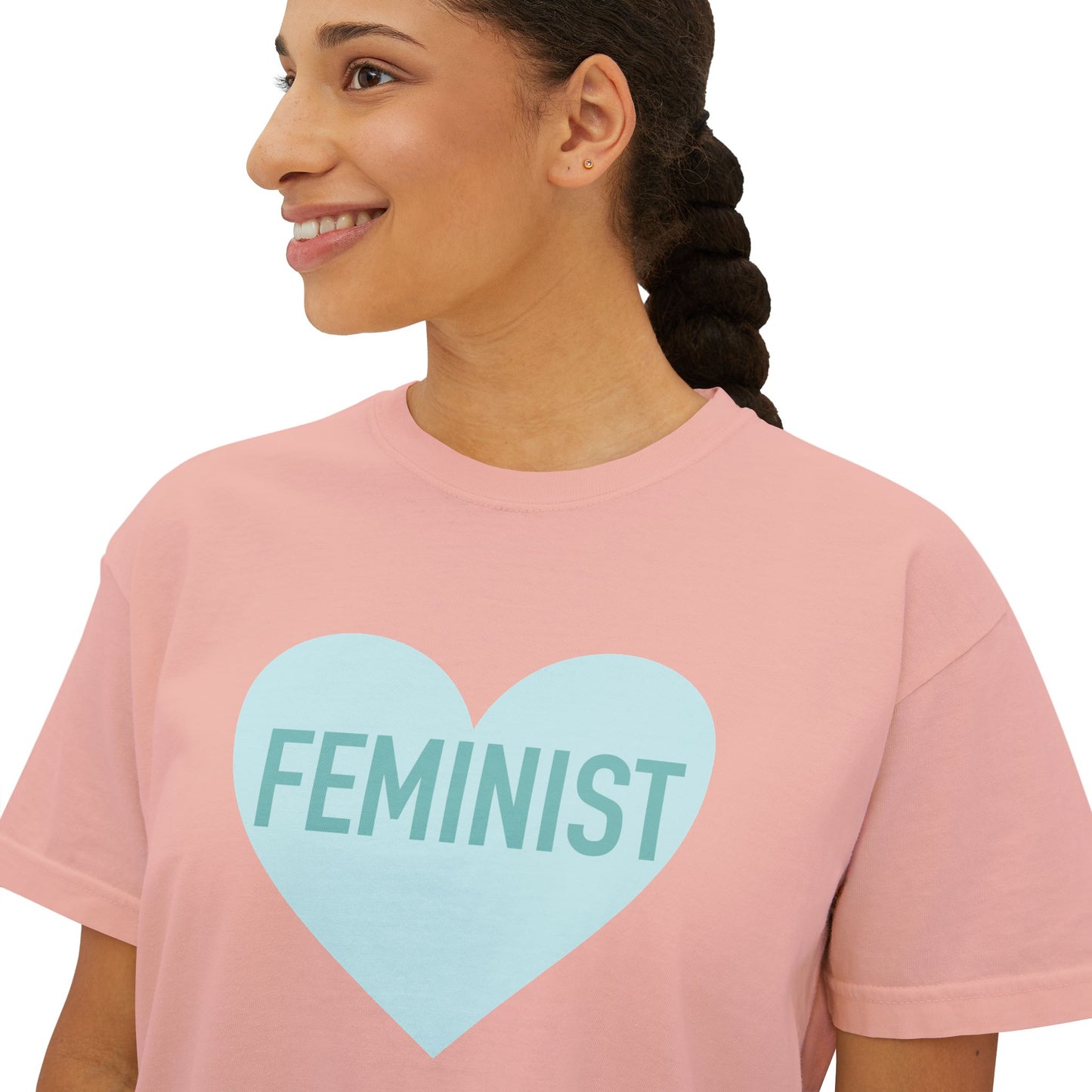 Feminist Heart Boxy Tee