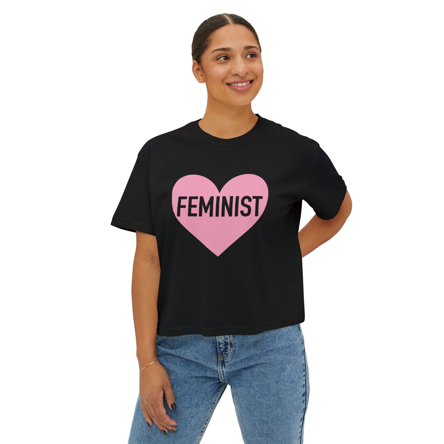 Feminist Heart Boxy Tee