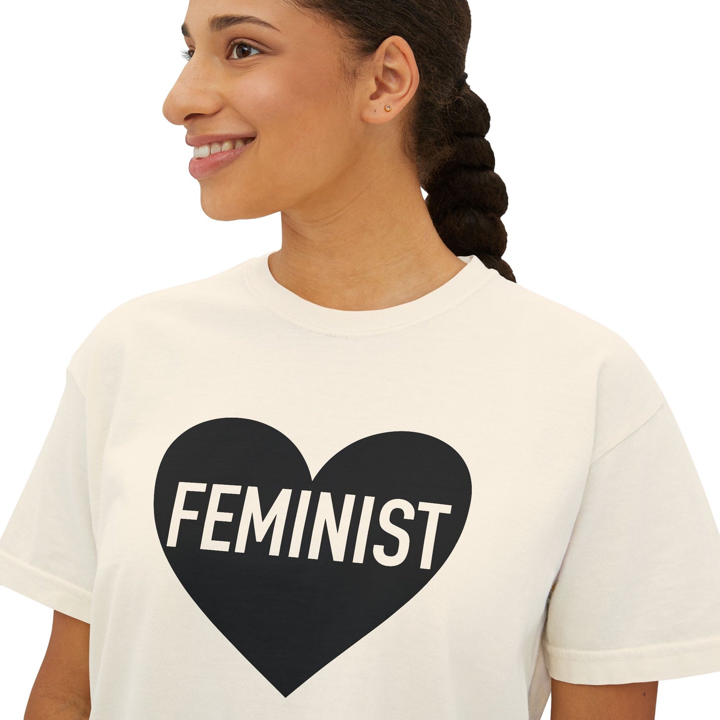 Feminist Heart Boxy Tee