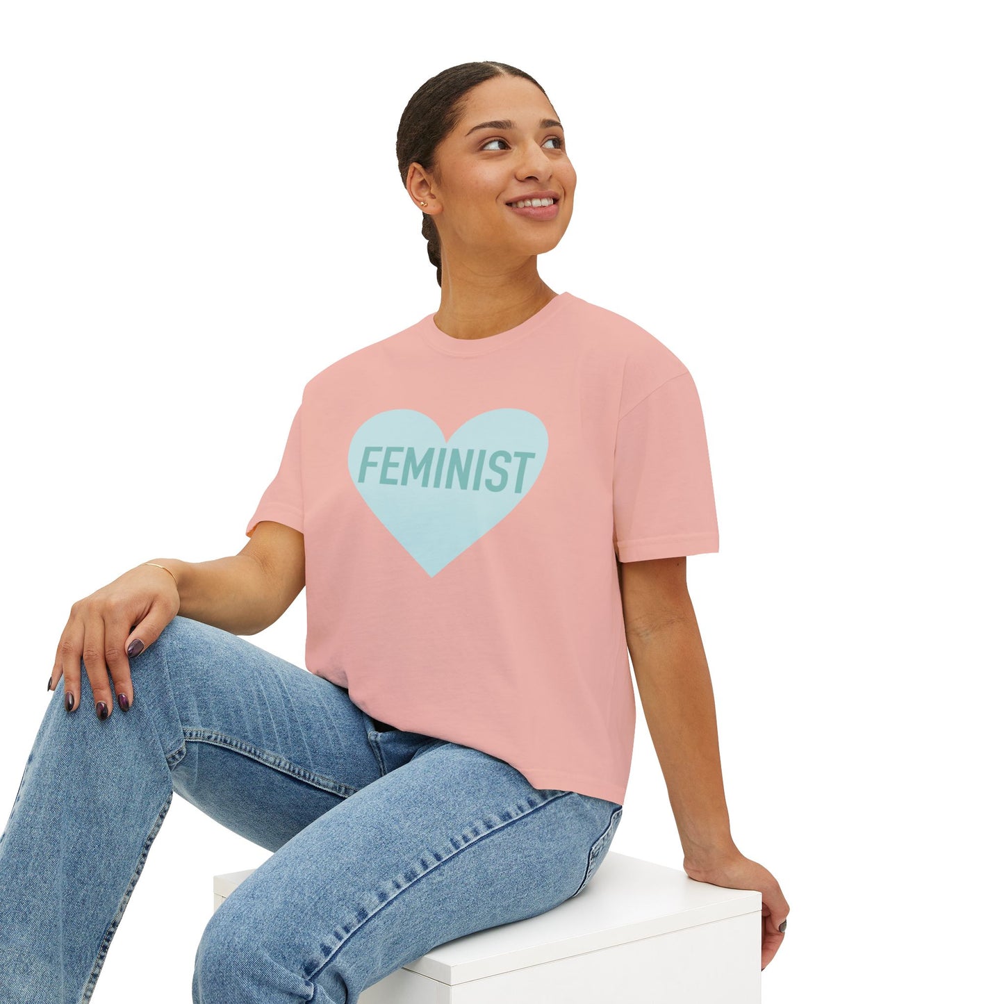 Feminist Heart Boxy Tee