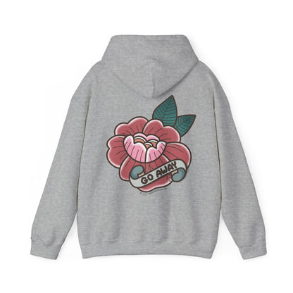 Go Away Flower Hoodie