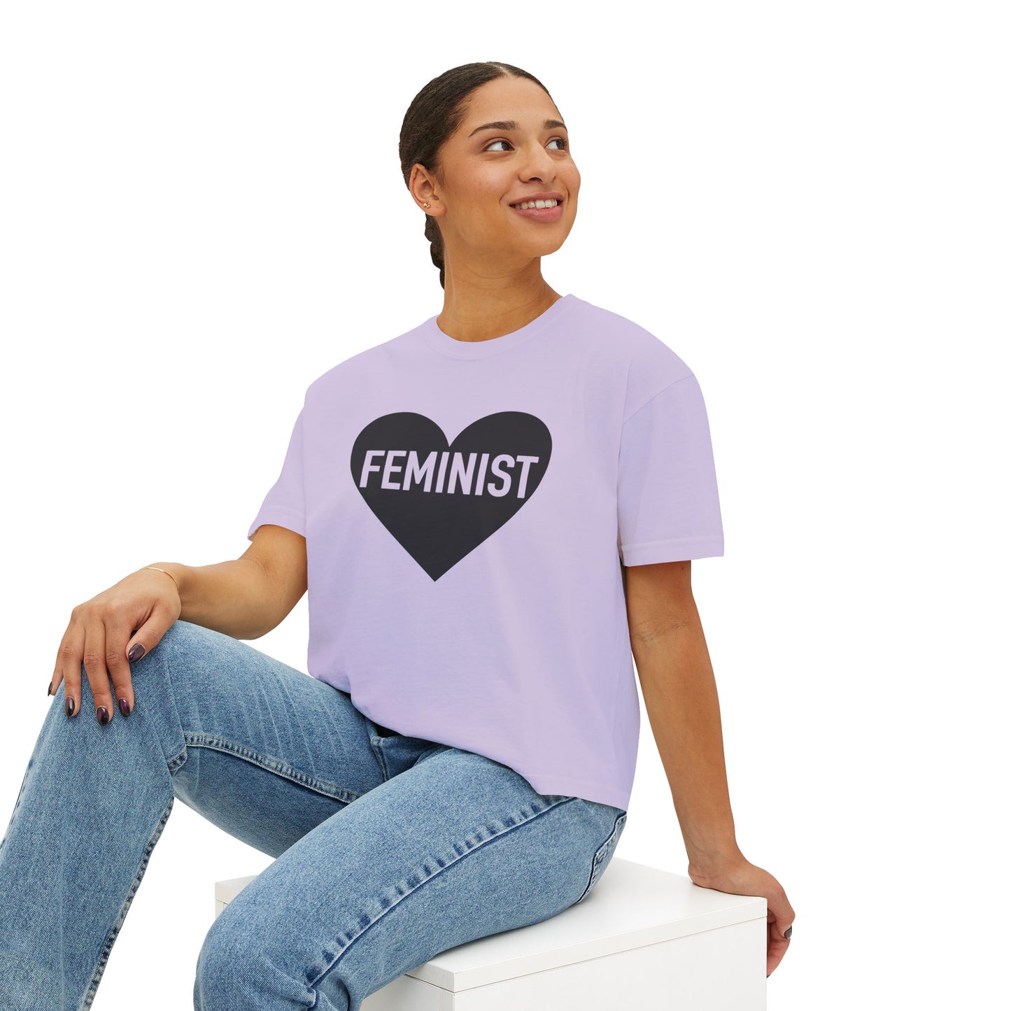 Feminist Heart Boxy Tee