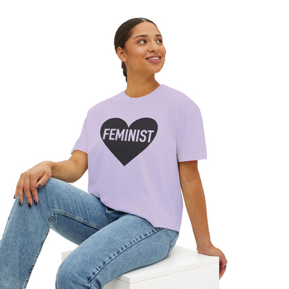 Feminist Heart Boxy Tee