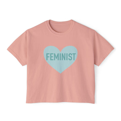 Feminist Heart Boxy Tee