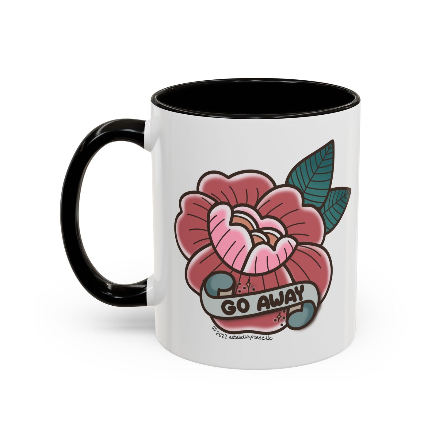 Go Away Flower Mug