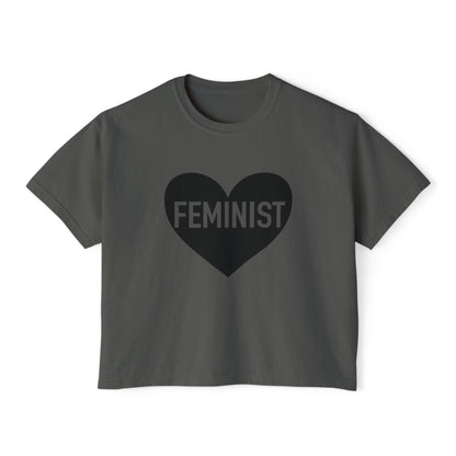 Feminist Heart Boxy Tee