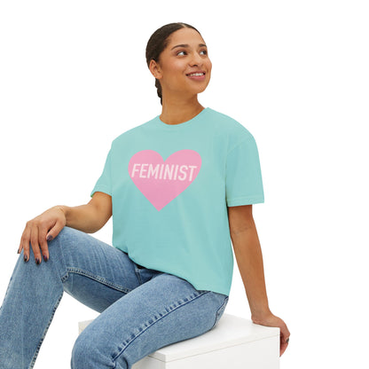 Feminist Heart Boxy Tee