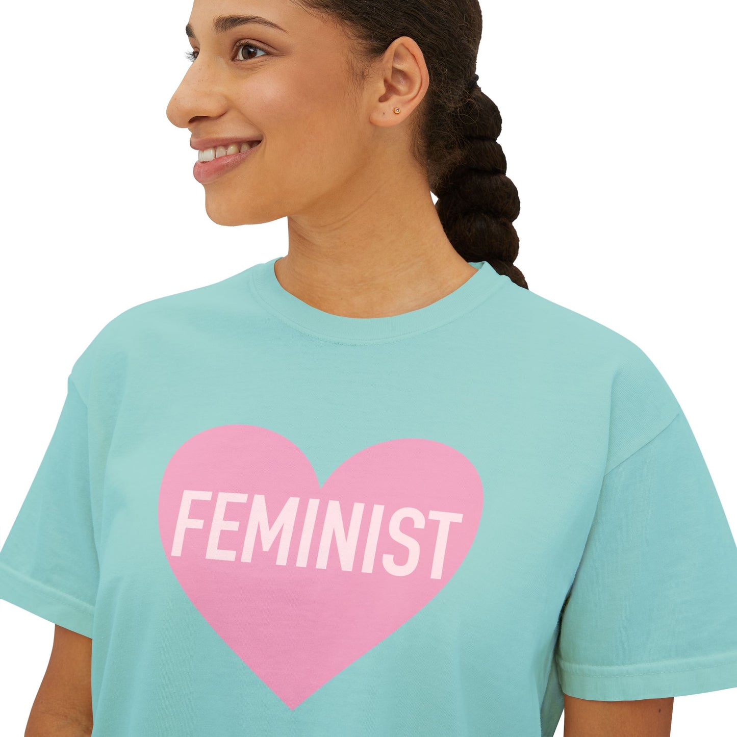 Feminist Heart Boxy Tee