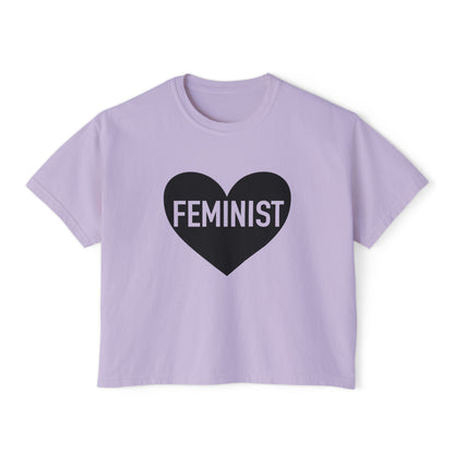 Feminist Heart Boxy Tee