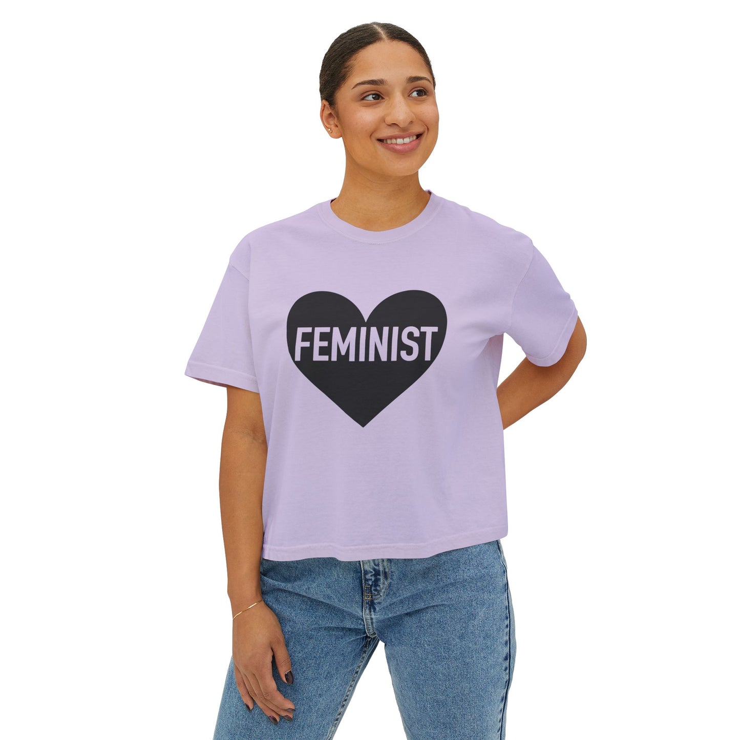 Feminist Heart Boxy Tee