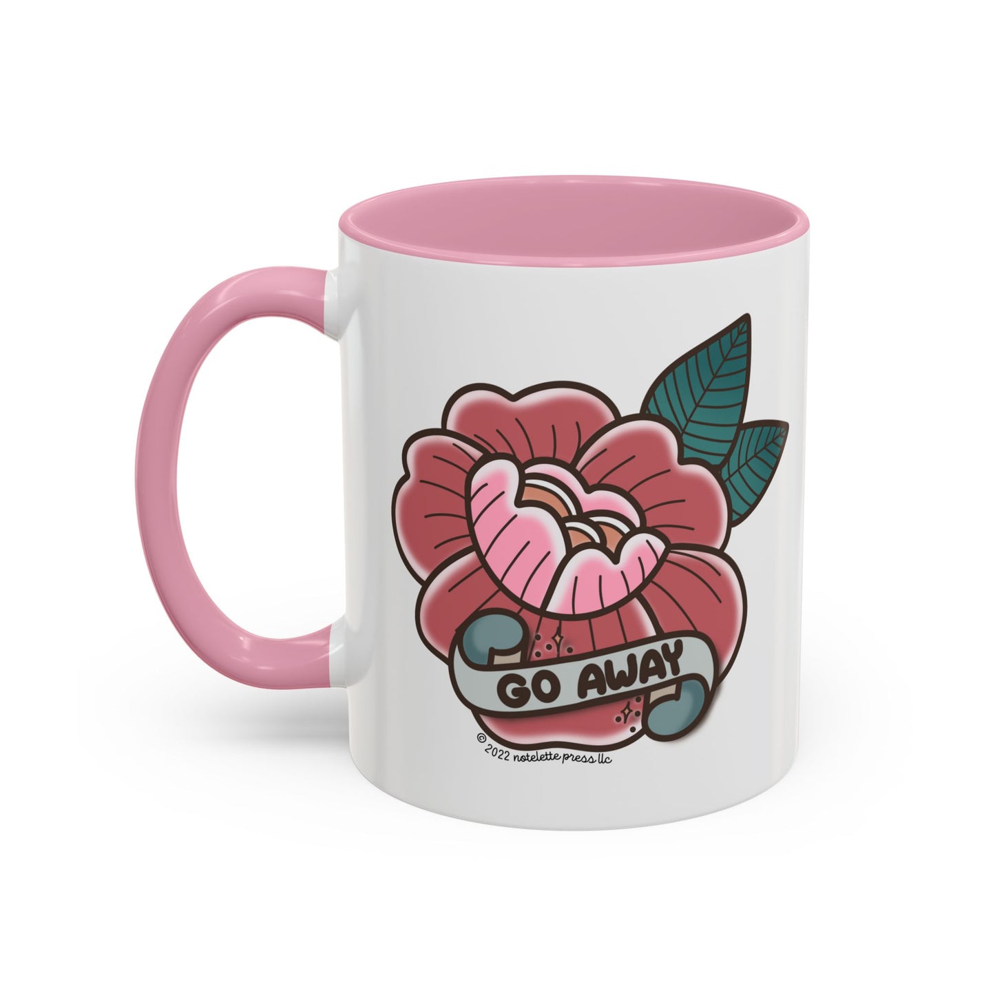 Go Away Flower Mug