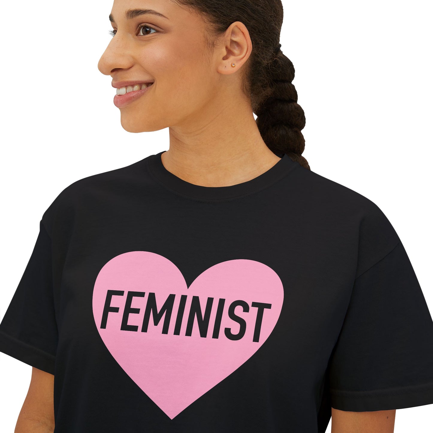Feminist Heart Boxy Tee