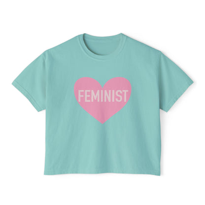 Feminist Heart Boxy Tee