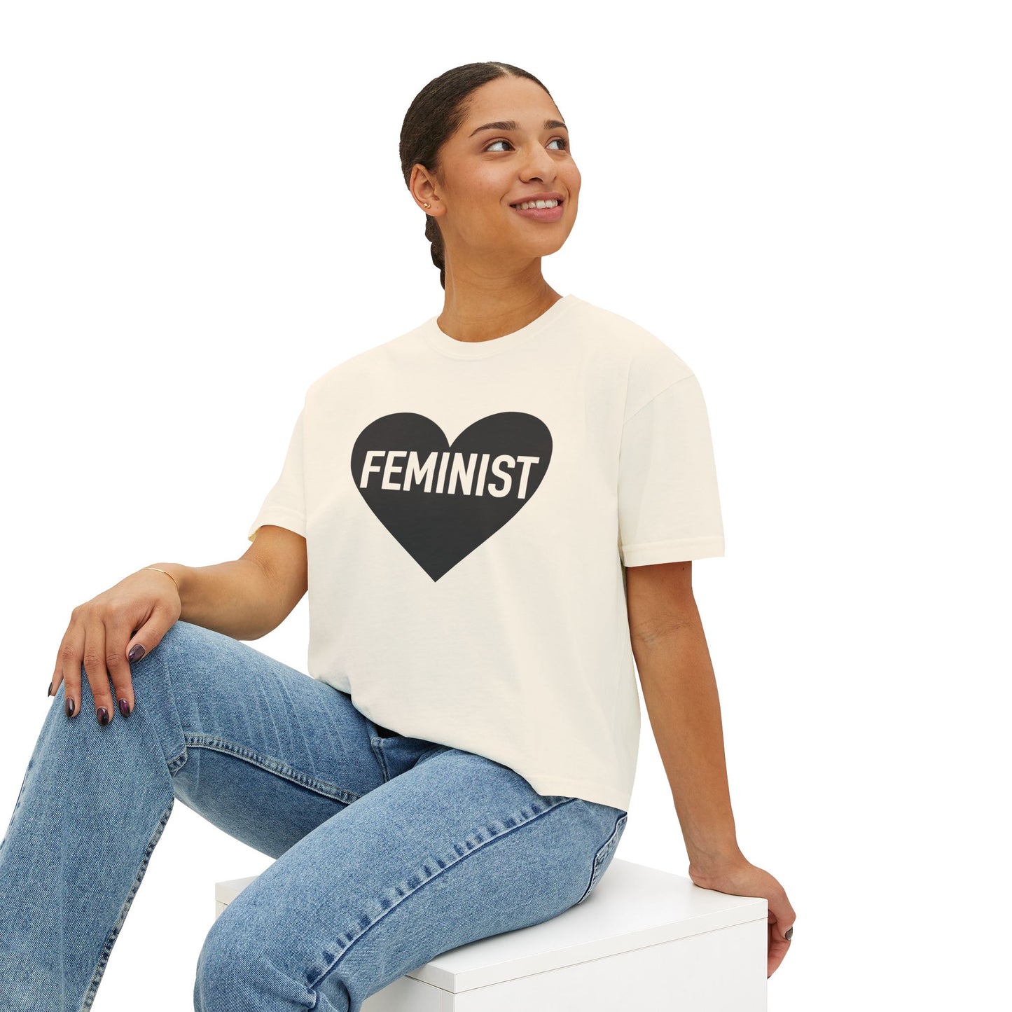 Feminist Heart Boxy Tee