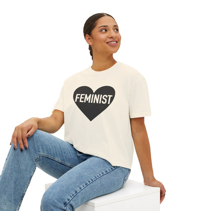 Feminist Heart Boxy Tee