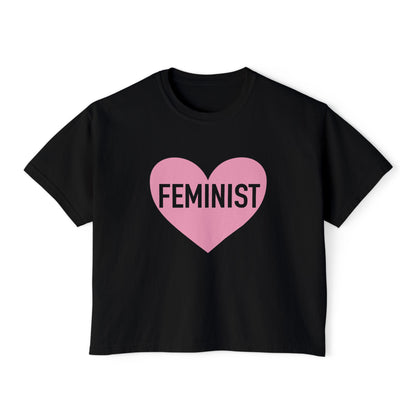 Feminist Heart Boxy Tee