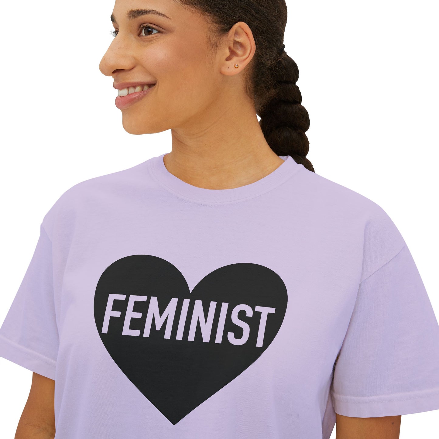 Feminist Heart Boxy Tee