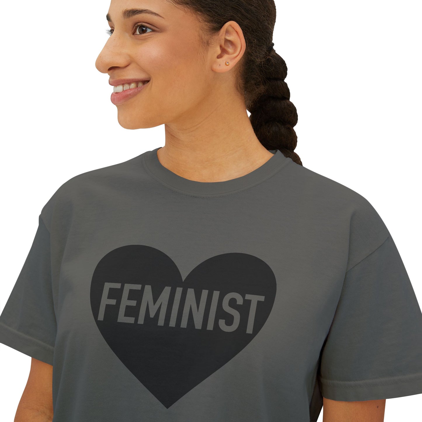 Feminist Heart Boxy Tee
