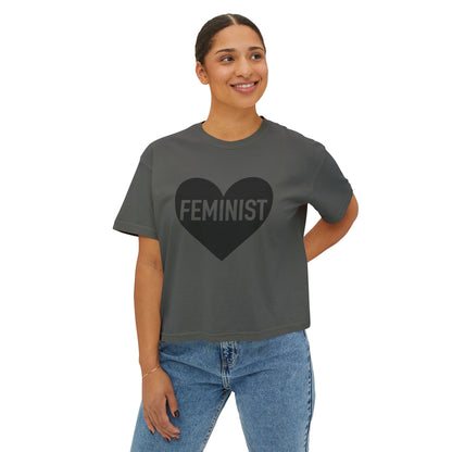 Feminist Heart Boxy Tee