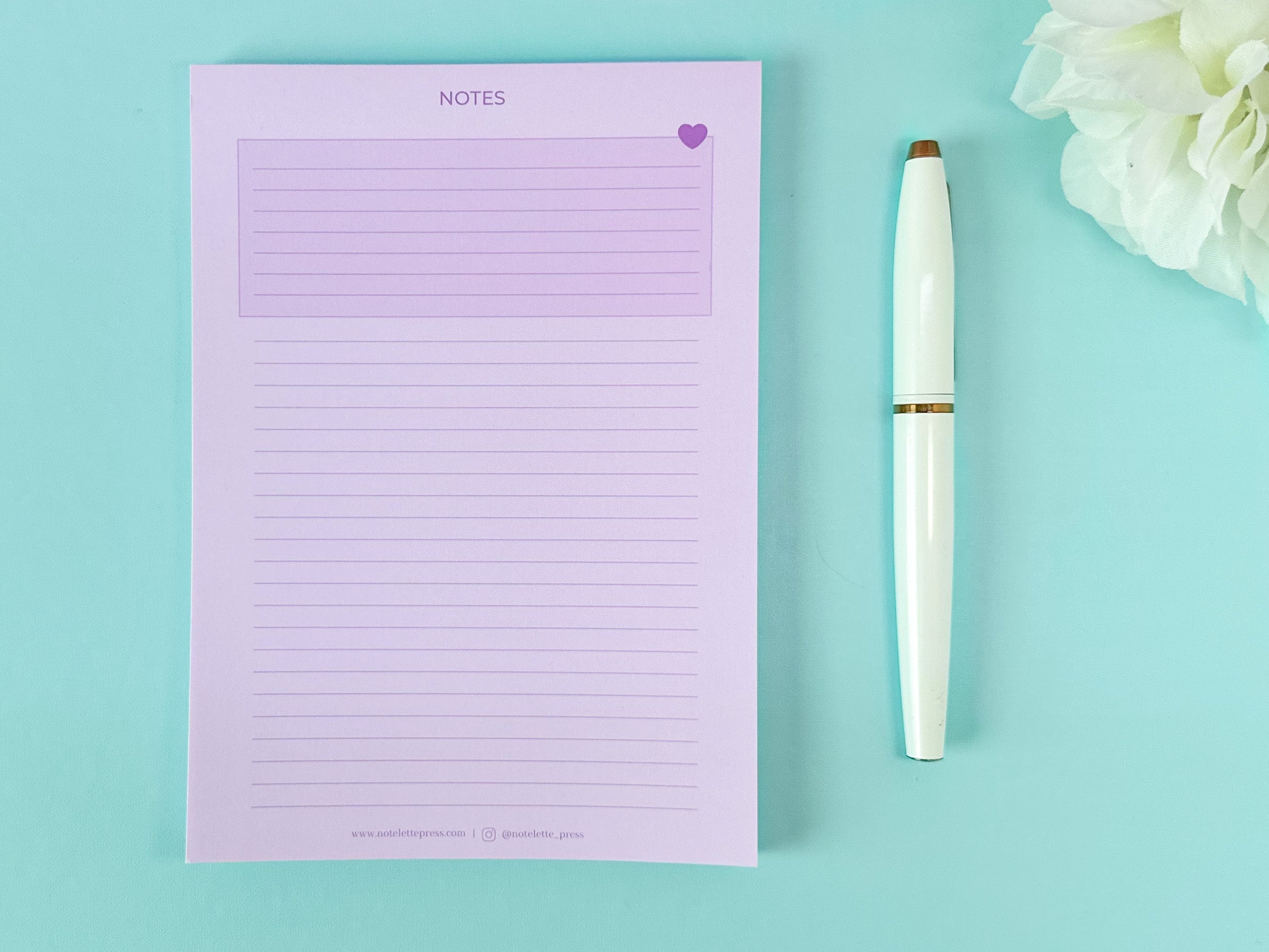 Purple Notes Pad – Notelette Press