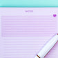 Purple Notes Pad